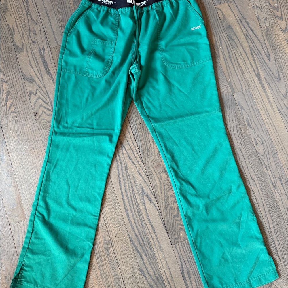 Grey's Anatomy Women Green Scrub Pants